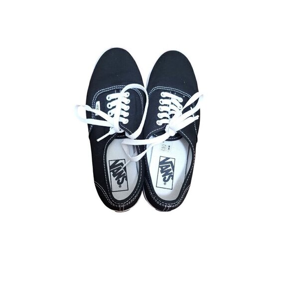 VANS UNISEX LOW TOP LACE UP BLACK SNEAKER M6 W7.5 - Picture 5 of 8